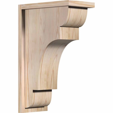 Ekena Millwork New Brighton Smooth Corbel w/Backplate, Douglas Fir, 7 1/2"W x 14"D x 22"H COR08X14X22NEB01SDF